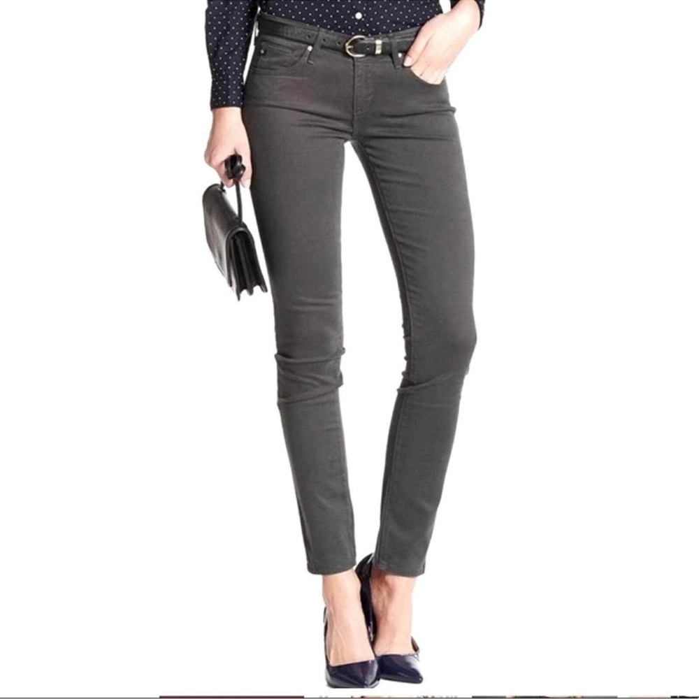 AG Adriano Goldschmied Charcoal Cigarette Leg Jeans